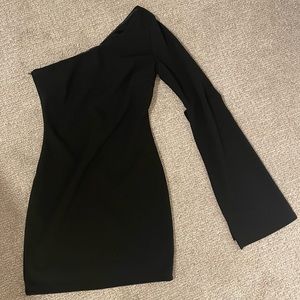 Hello Molly One Sleeve Bell Black Dress Size Medium